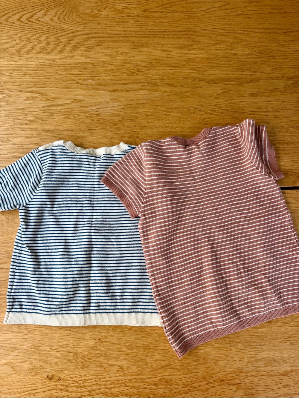 H&M Four Piece Cotton Knit Striped CordinatinSweaters Matching Set Navy & brown - Picture 3 of 8